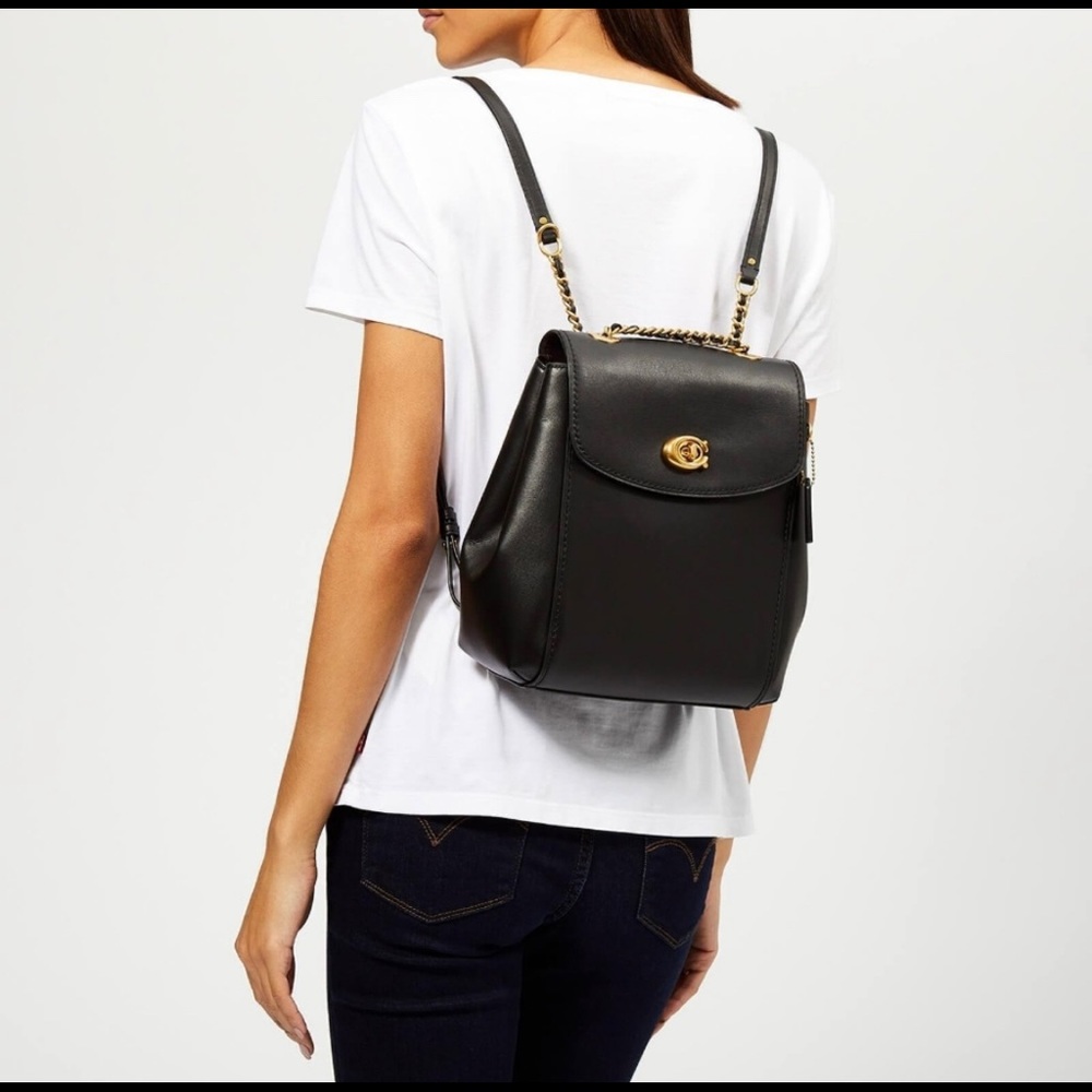 Coach Leather Parker 18 Backpack